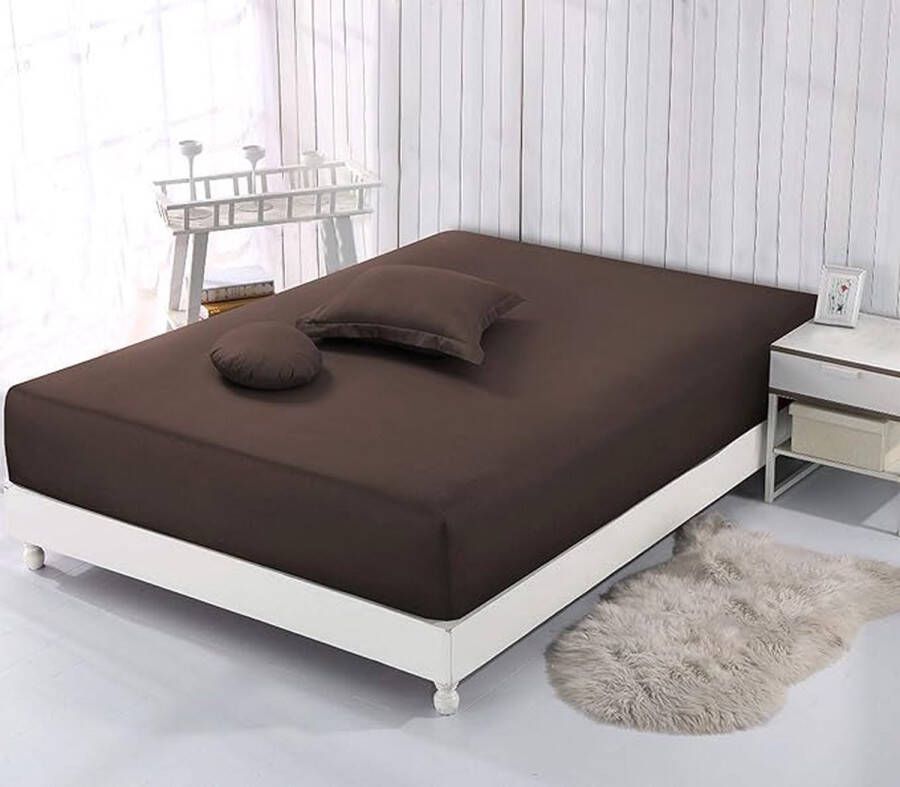 Katoenen hoeslaken Hoogwaardige Kwaliteit Topper Matras Hoeslaken Topper Mattress Fitted Sheet 160_x_200_cm