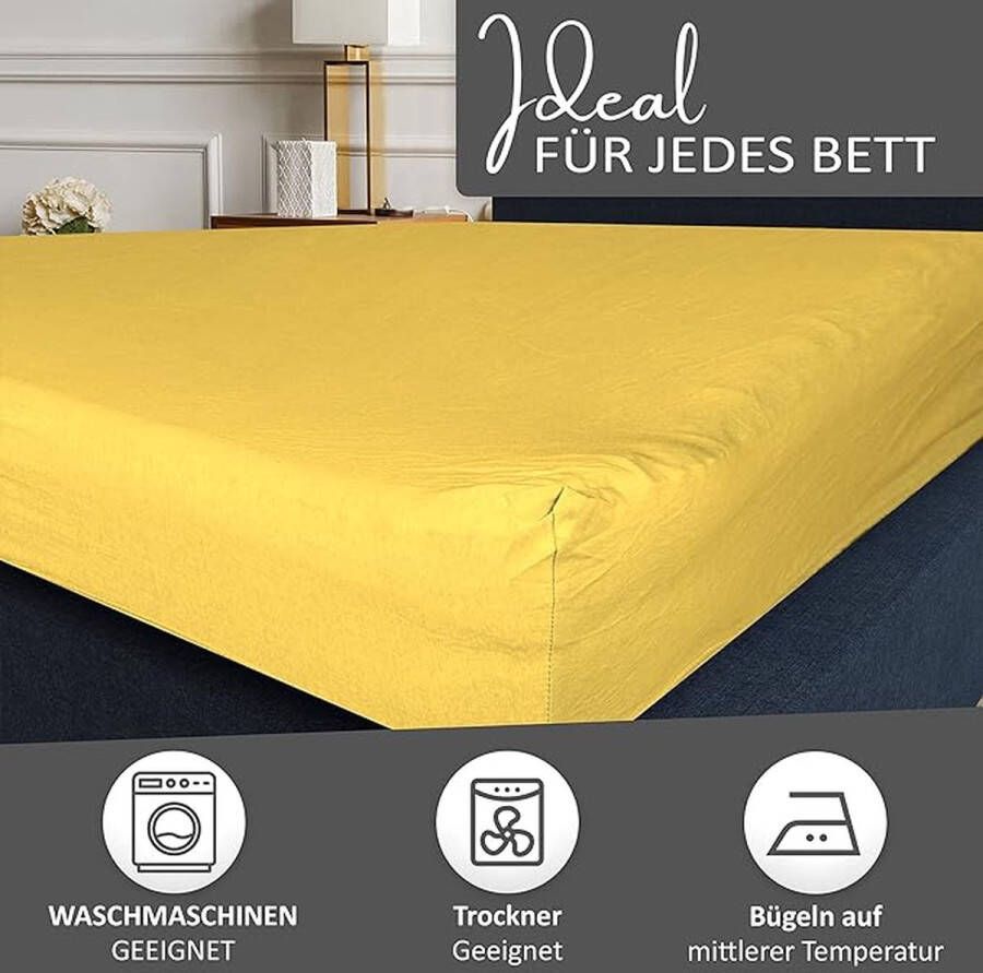 Katoenen hoeslaken Hoogwaardige Kwaliteit Topper Matras Hoeslaken Topper Mattress Fitted Sheet 200 x 200 cm 200 x 220 cm - Foto 2