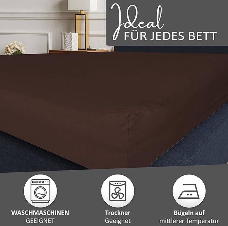 Katoenen hoeslaken Hoogwaardige Kwaliteit Topper Matras Hoeslaken Topper Mattress Fitted Sheet 200 x 200 cm 200 x 220 cm