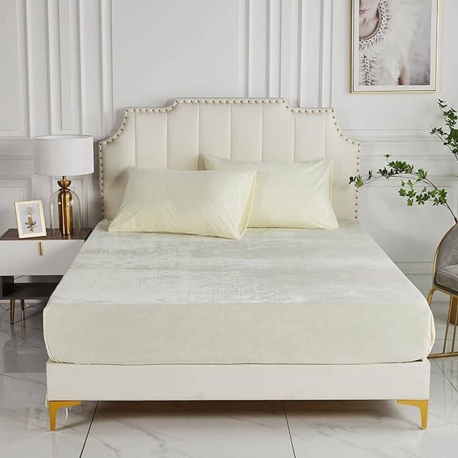 Katoenen hoeslaken Hoogwaardige Kwaliteit Topper Matras Hoeslaken Topper Mattress Fitted Sheet 90 x 200 x 30 cm