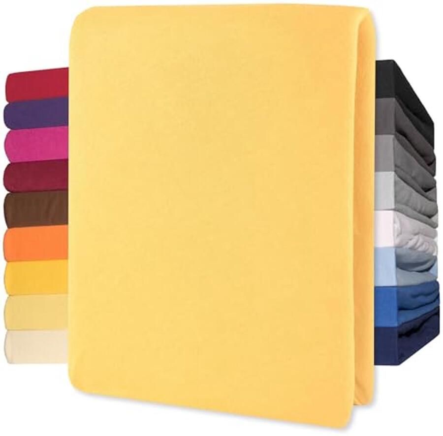 Katoenen jersey hoeslaken met hoge rekbaarheid Perfecte pasvorm voor matrassen