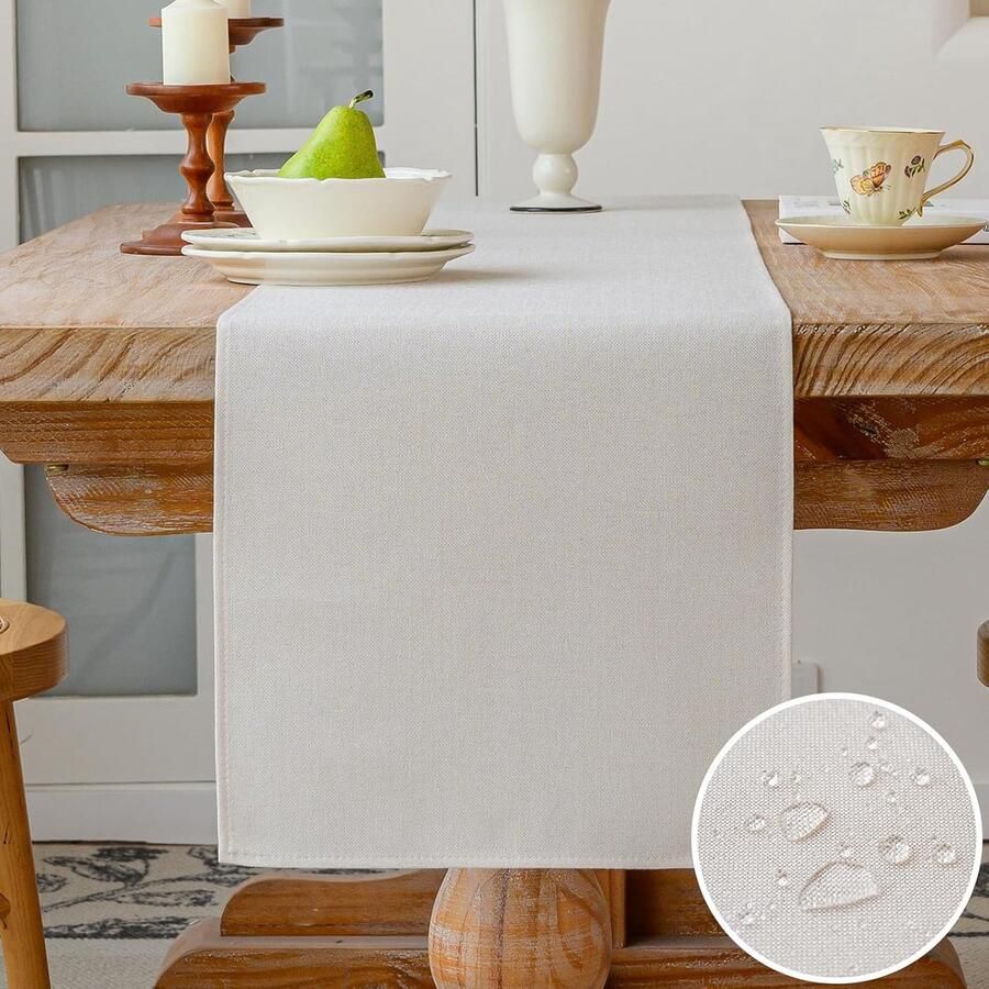 Katoenen Tafelloper Elegante Eettafel Decoratie 1 stuk 33 x 120 cm
