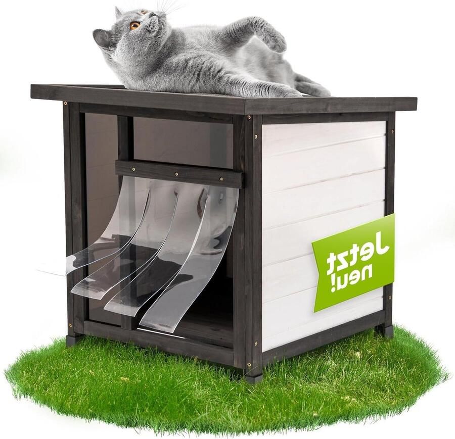 Kattenkast Outdoor Geïsoleerd Waterdicht Hondenhok Winterbestendig Huisdier Terras Tuin Buiten Easy-Clean Kleine Honden Katten