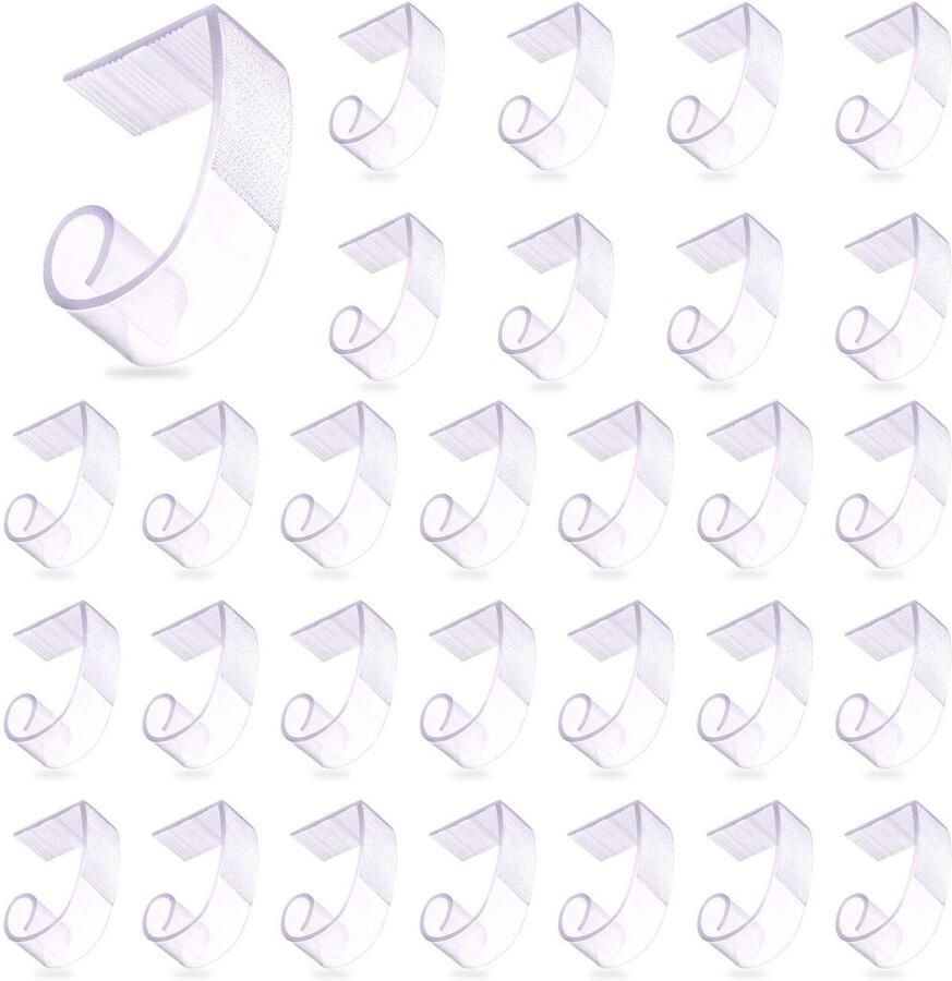 Keadic tafelrokclips met klittenband voor tafelkleden van 2 5-3 8 cm SMC-model tafelkleedclips voor bruiloften binnen- en buitenactiviteiten thuis verpakking van 30 stuks