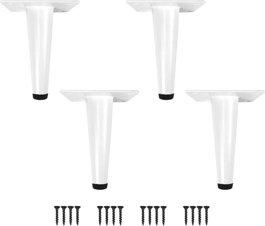 Kegel Meubelpoten Set van 4 Metalen Antislip Basis