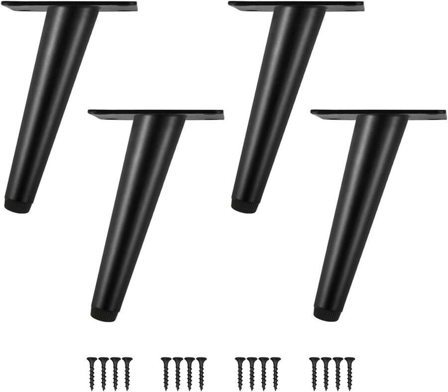 Kegel Meubelpoten Set van 4 Roestbestendig Met Antislip