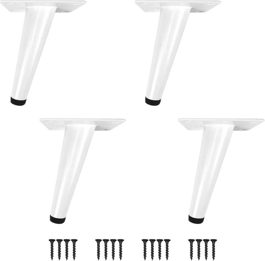 Kegel Meubelpoten Set van 4 Roestbestendig Metalen
