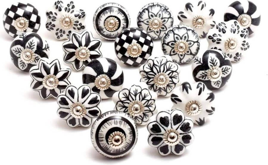 Keramische deurklinken set handgemaakte keramische multifunctionele knoppen