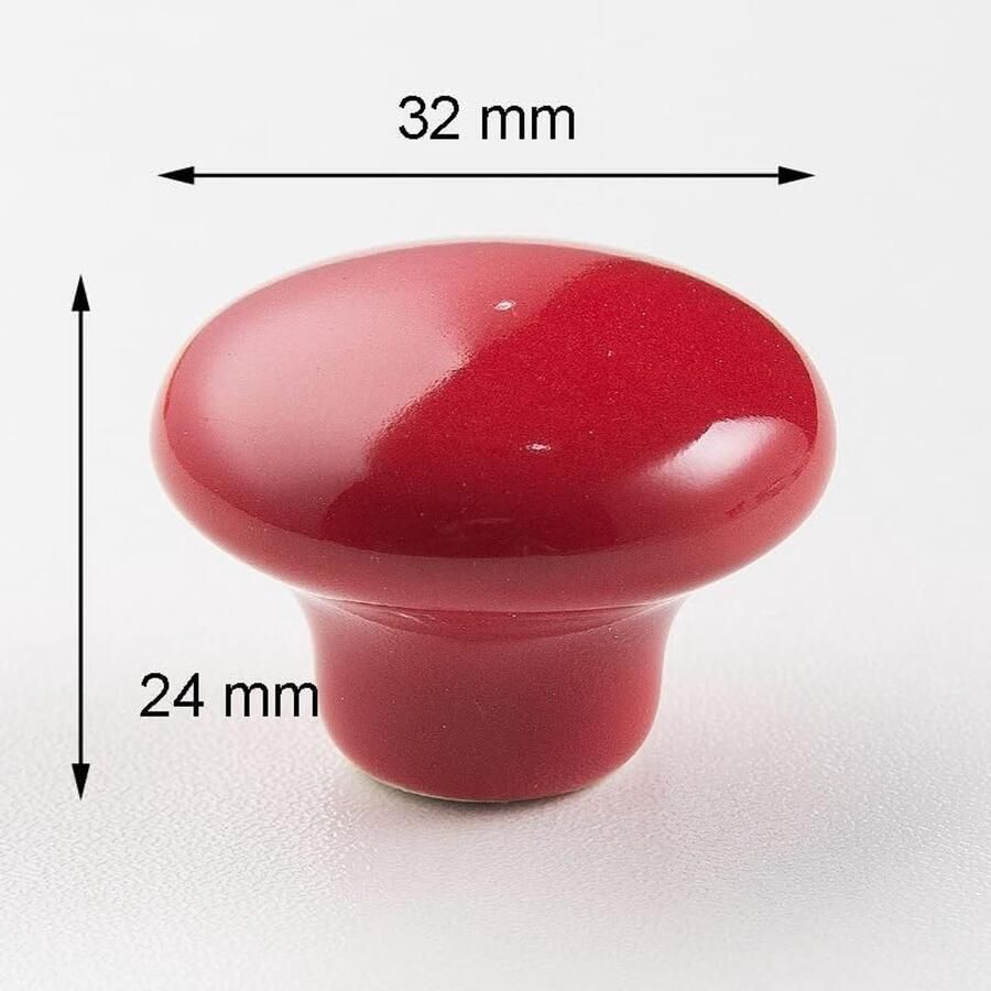 Keramische kabinetknoppen 20 stuks voor meubels in 10 kleuren