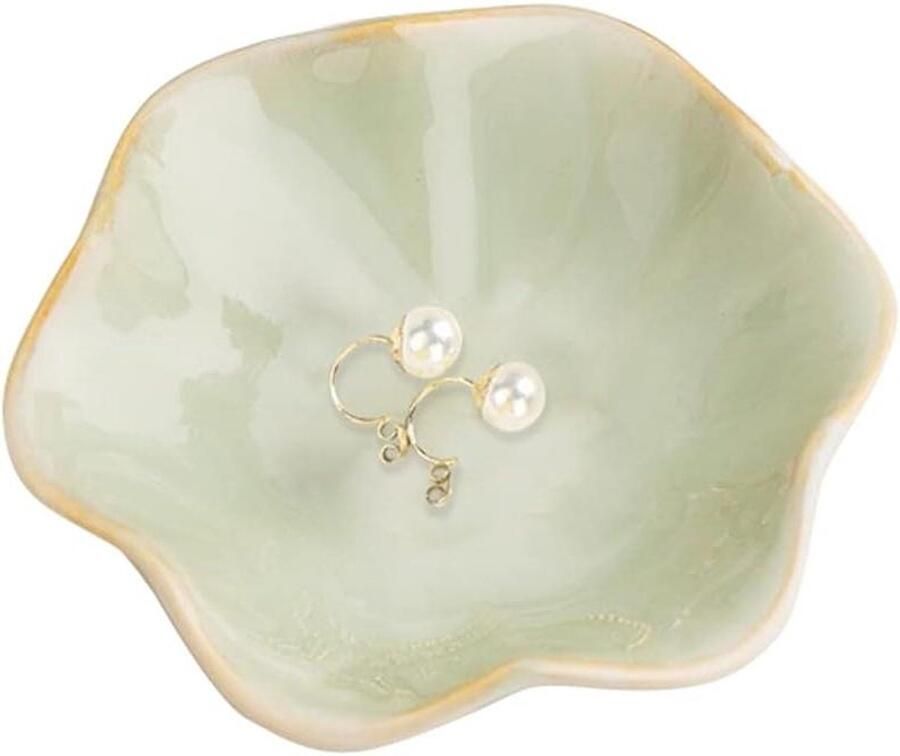 Keramische sieradenschaal sieradenhouder voor vrouwen schaal voor ringen en snuisterijen nachtkastje decoratie gang decor kerstcadeau en verjaardagscadeau preppy room decor