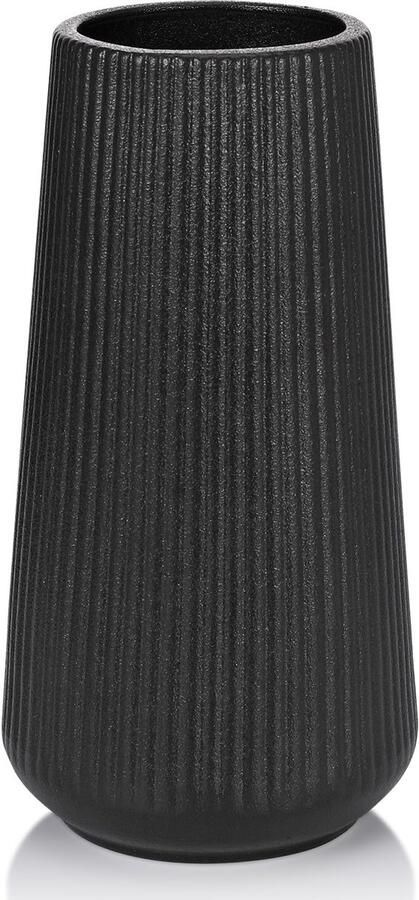 Keramische vaas GUKJOB bloemenvaas keramische vazen ​​voor bloemen decoratieve vazen ​​voor decoratie met pampasgras moderne kleine vaas voor thuis woonkamer eettafel boerderij kantoordecoratie (zwart)