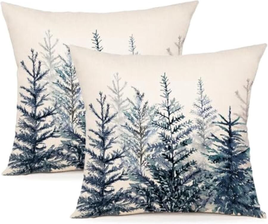 Kerst Kussenhoezen Bank 2-Pack 40x40 Linnen Huisdecoratie