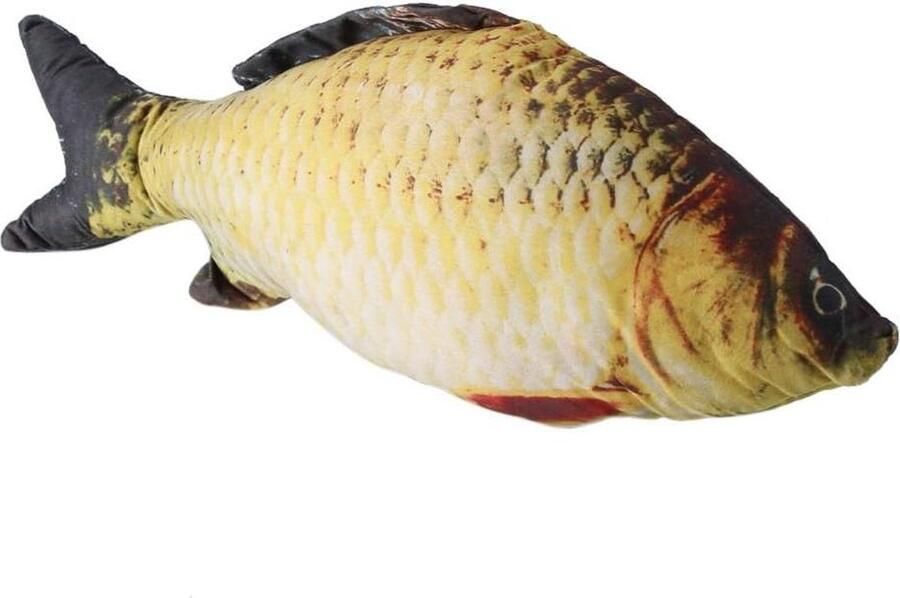 Zachte-Gezellige Decoratieve Kussenhoes 3D Karper Vis Vorm Simulatie Kussen Sierkussen Kinderen Gift Speelgoed Bank 80cm