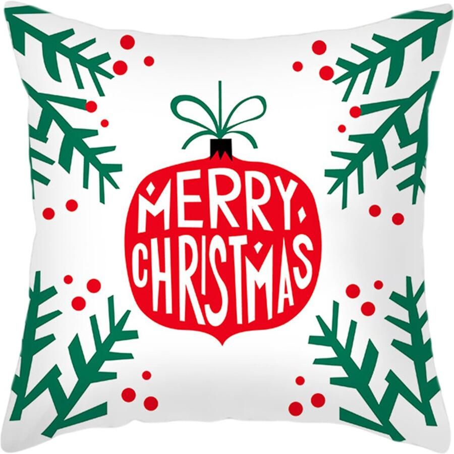 Kerstmis Kussensloop Rode Eland Pluche Kussensloop Comfortabel en Zacht Stijl 2 Voor Bank en Woondecoratie