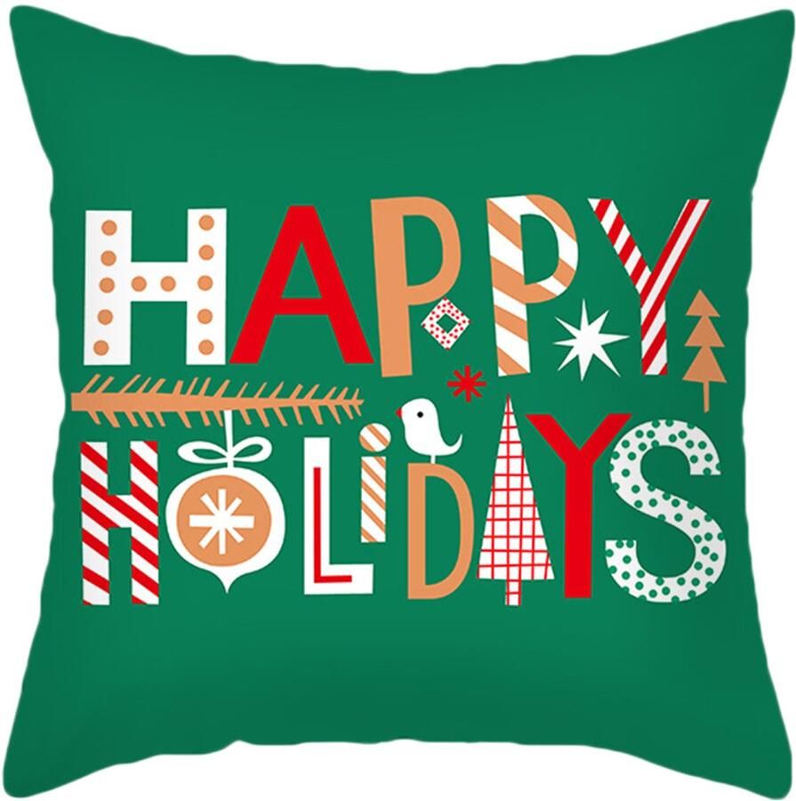 Kerstmis Kussensloop Rode Eland Pluche Kussensloop Comfortabel en Zacht Stijl 4 Voor Bank en Woondecoratie