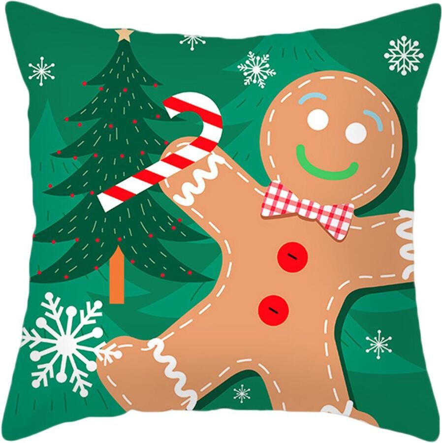 Kerstmis Kussensloop Rode Eland Pluche Kussensloop Comfortabel en Zacht Stijl 5 Voor Bank en Woondecoratie