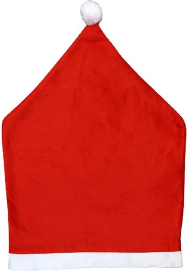 Kerststoelhoezen stoelhoezen 4 stuks kerstmuts stoelhoezen rode hoed eetkamerstoelhoezen kerststoelrughoezen voor feestvakantiedecoraties