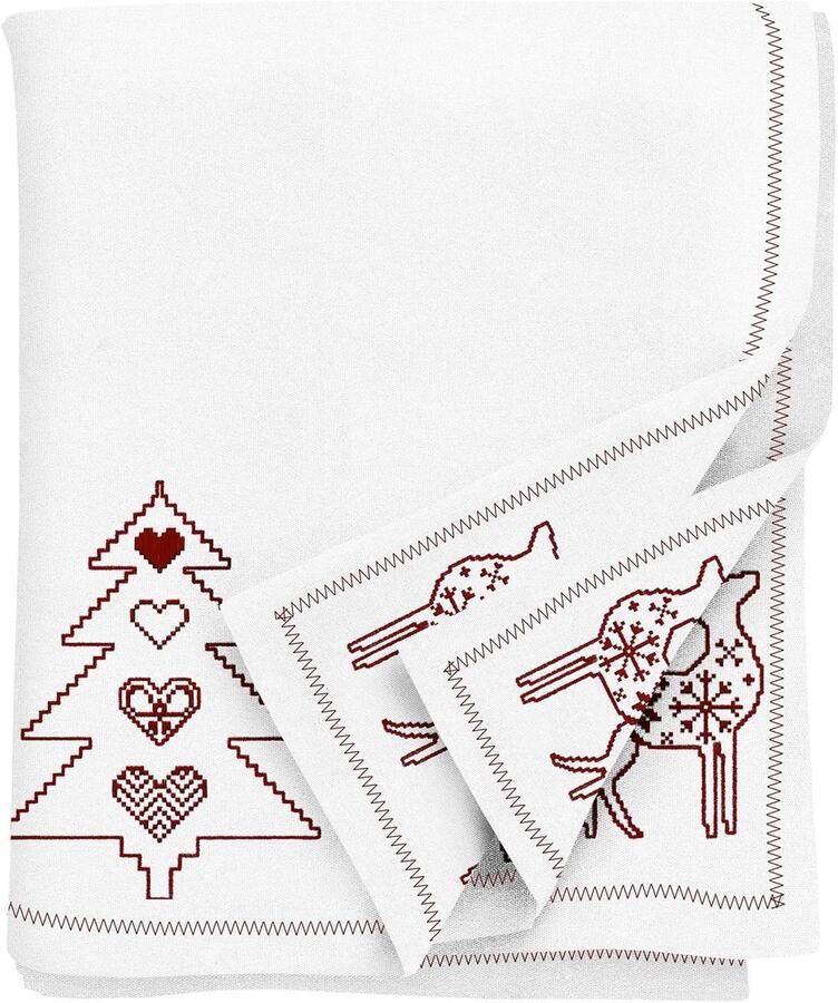 Kersttafelkleed Bescherming en Elegantie 1 stuk Katoen 140x230 cm