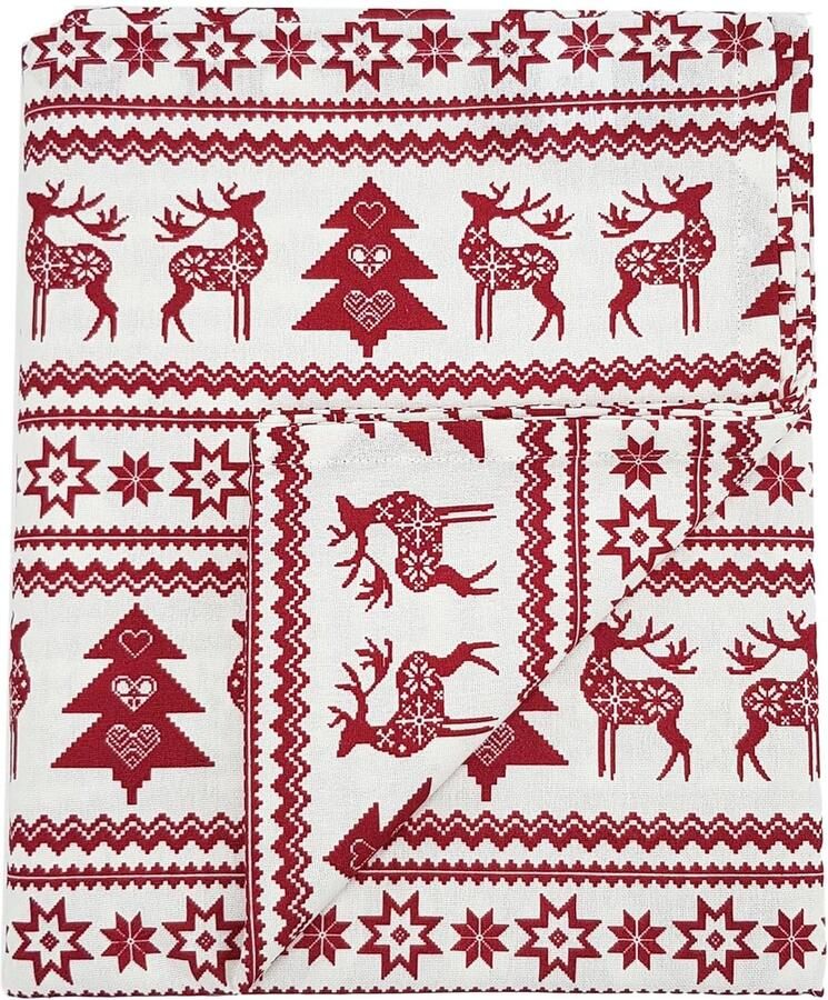 Kersttafelkleed Bescherming en Elegantie 1 stuk Katoen 140x230 cm