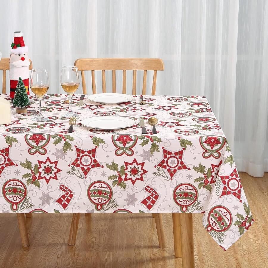 Kersttafelkleed Elegante bescherming voor uw tafel 1 stuk Wasbaar