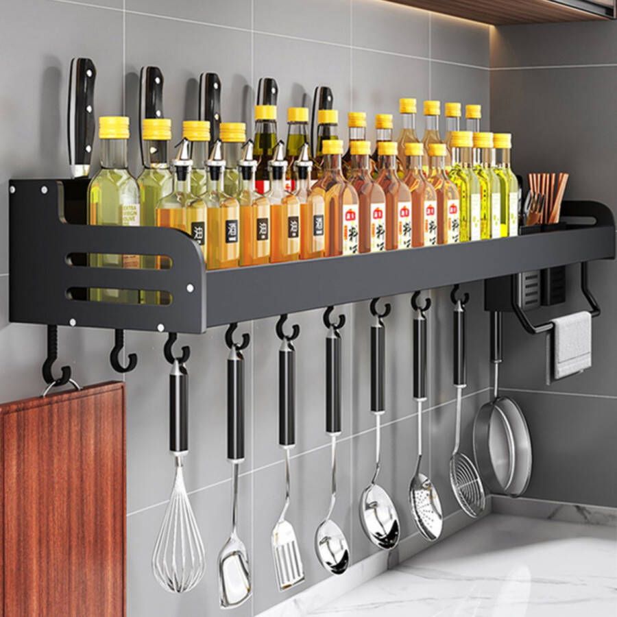 Keuken Wandrek Keuken Organizer Opbergrek Keukengerei Accessoires 50cm