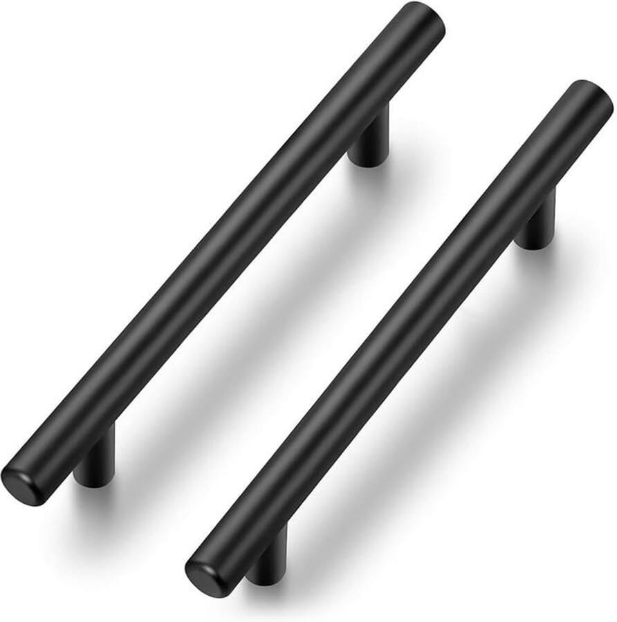 Meubelgrepen voor keukenkasten 128 mm zwart roestvrij staal 15 stuks