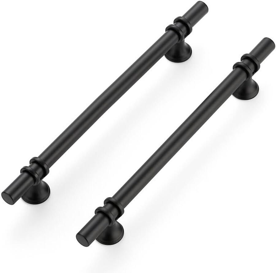 Set van 5 Meubelgrepen Kastgrepen voor Meubels Zwart 192 mm