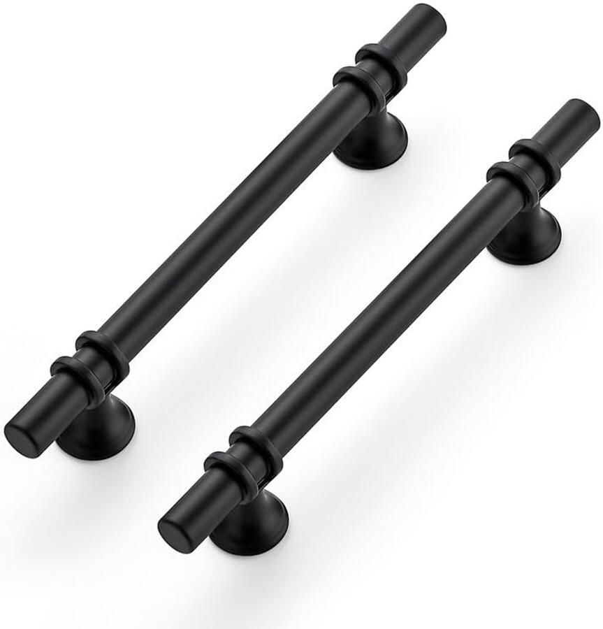 JGS Elegante Zwarte Meubelgrepen voor Keukenkasten en Laden Set van 15 Stuks