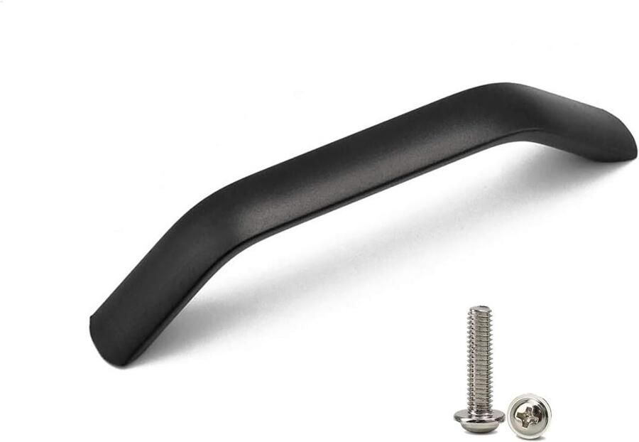 Keukengrepen matzwart 96 mm 10 stuks geschikt voor keukenkasten