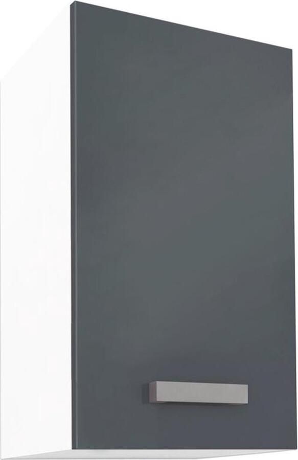 Vente-unique Keukenkast 1 laag meubel Grijs en wit TRATTORIA L 30 cm x H 55 cm x D 33 cm