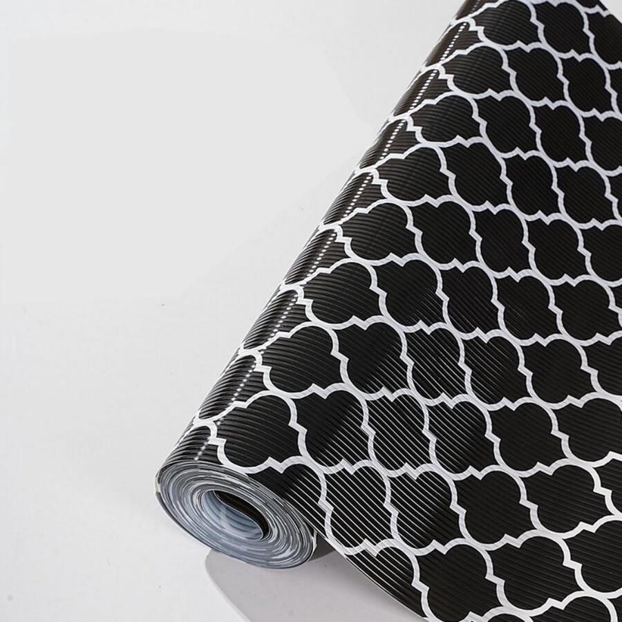 Keukenkast Beschermende voering Plank Papierladevoering Anti-aanbaklaag Anti-schimmel Antislip Waterdichte lademat Geschikt voor thuiskastkeuken (30x600cm) Transparant klavertje vier met verhoogde stip