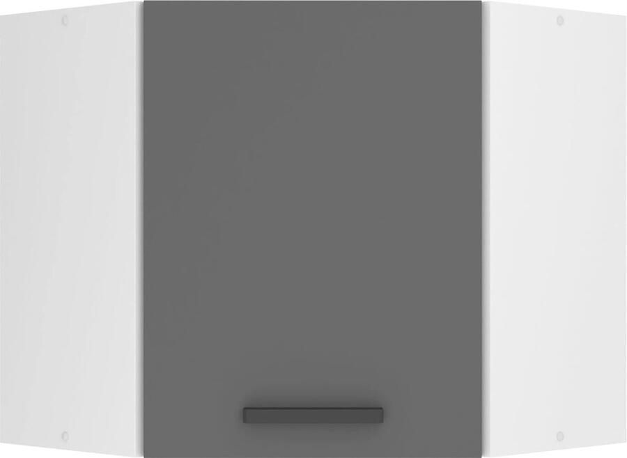 Keukenkast Bovenkast 60 cm Hangend Wandkast met Zachte Sluiting en Hoogglans Afwerking - Foto 2
