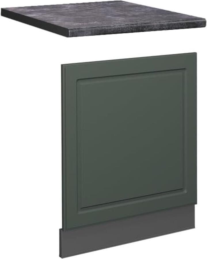 Keukenkast Frontpaneel 60 cm Groen-Goud voor Inbouw