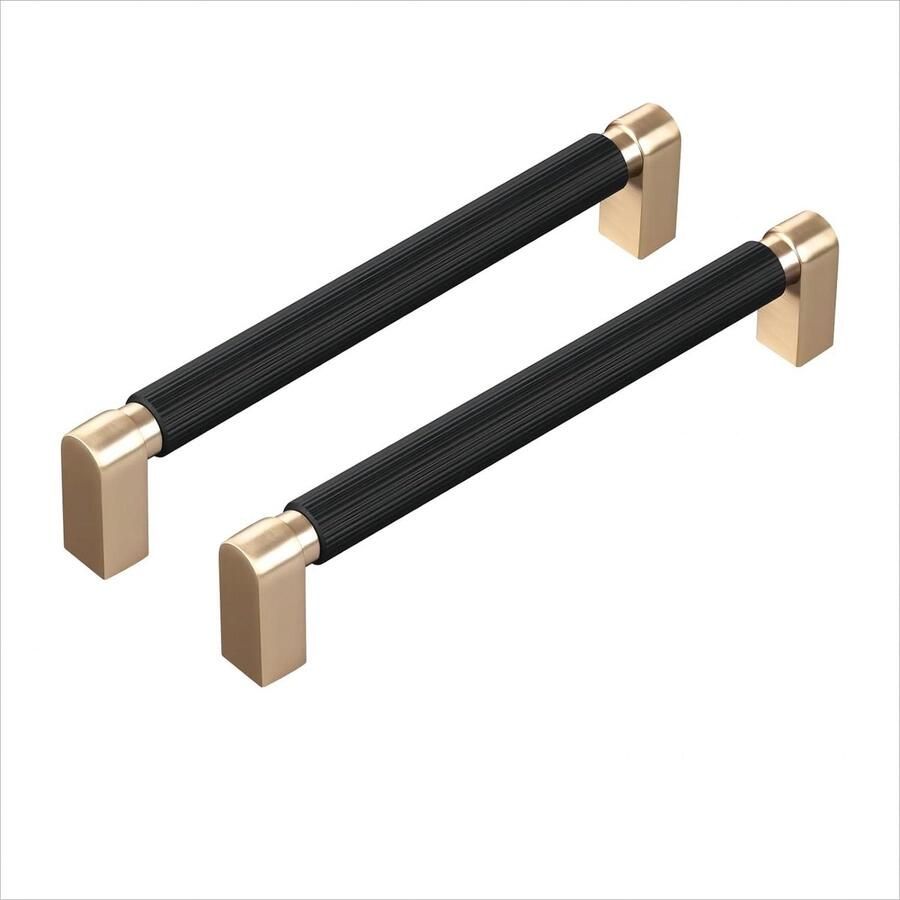 10 Stuks Grepen Keukenkasten 128 mm Gat Afstand Gouden Zwart Keukengrepen Meubelgrepen