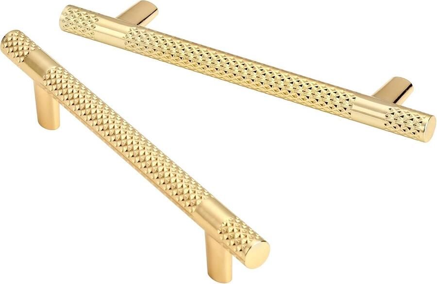 Keukenkast handgrepen 6 stuks goud Gatencentra 96mm