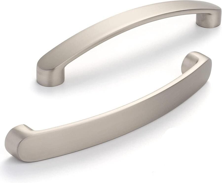 Keukenkast handgrepen geborsteld nikkel 10 stuks 128mm zilver