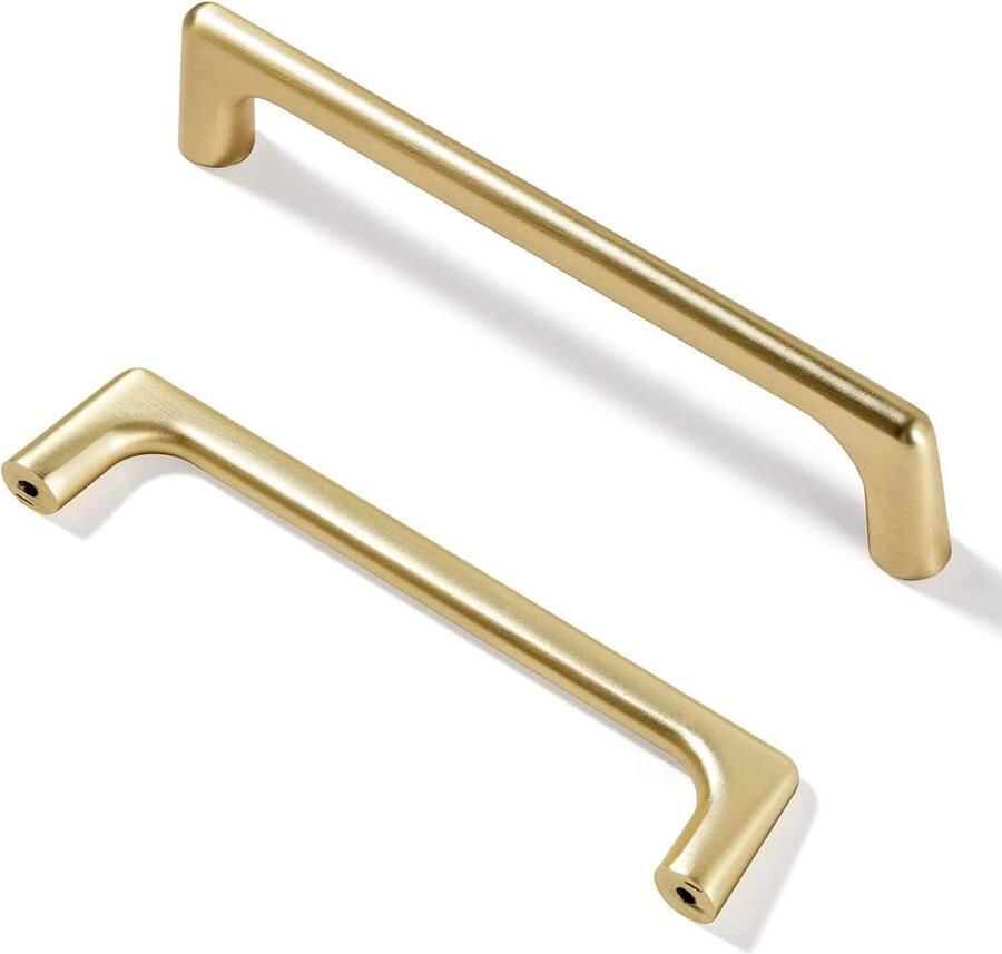 Keukenkast Handgrepen Goud Messing Set van 10 Deurgrepen 96mm Keuken Metaal Stijlvol en Duurzaam
