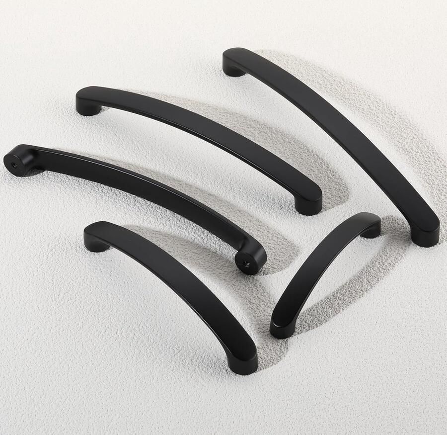 Keukenkast handgrepen zwart 6 Stuks keukenkast handgrepen 128mm keuken deurgrepen keuken deurgrepen zwart