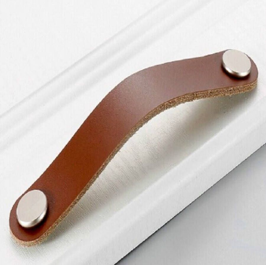 Keukenkast Kledingkast Lederen Deurklink Lade Pull Specificatie: Light Coffee 128
