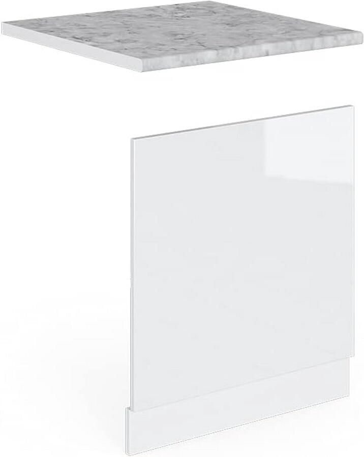 Keukenkasten en Werkbladen in Antraciet en Wit Hangkasten en Onderkasten