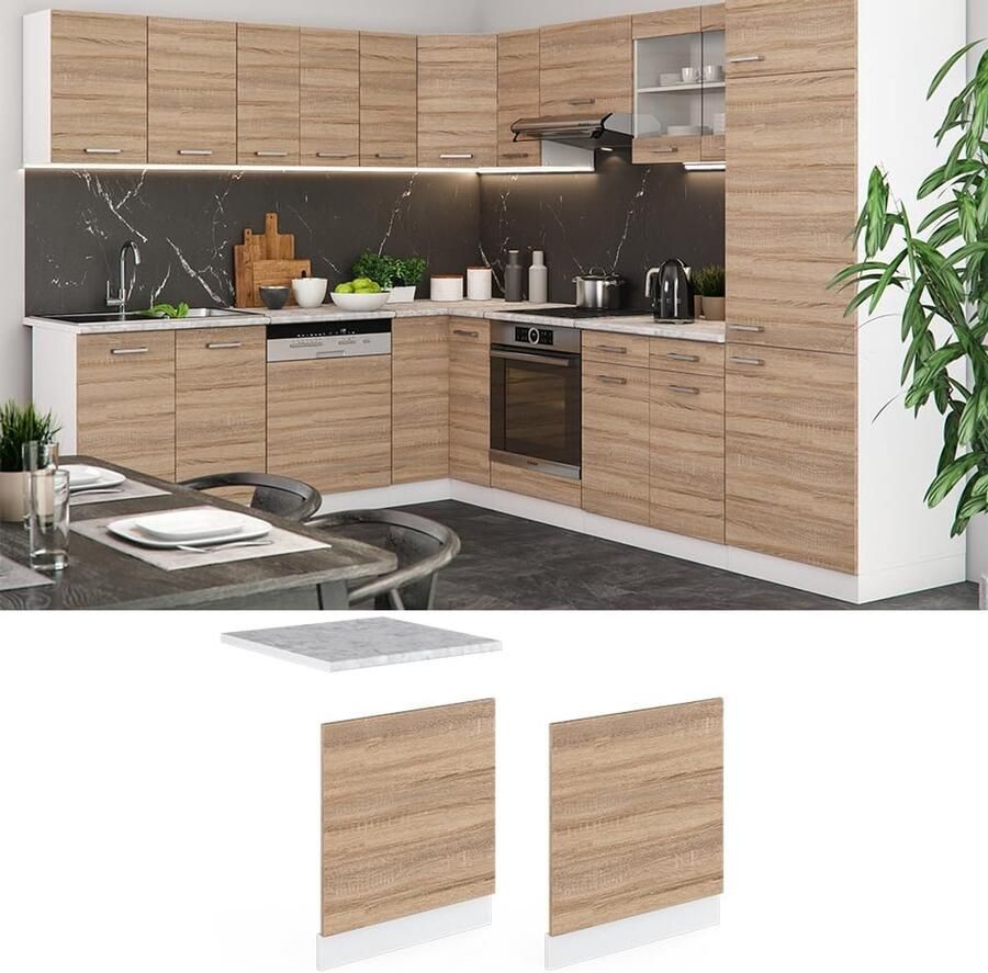 Keukenkasten en Werkbladen voor Jouw Droomkeuken Antraciet en Wit