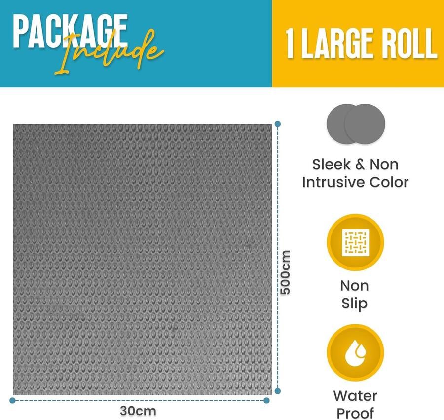 Keukenladevoeringen van (30 x 500 cm) Kastvoeringen Keuken Antislip Plankmat & Koelkastvoeringen die beschermen tegen morsen Multifunctionele plankvoeringen voor keukenkasten