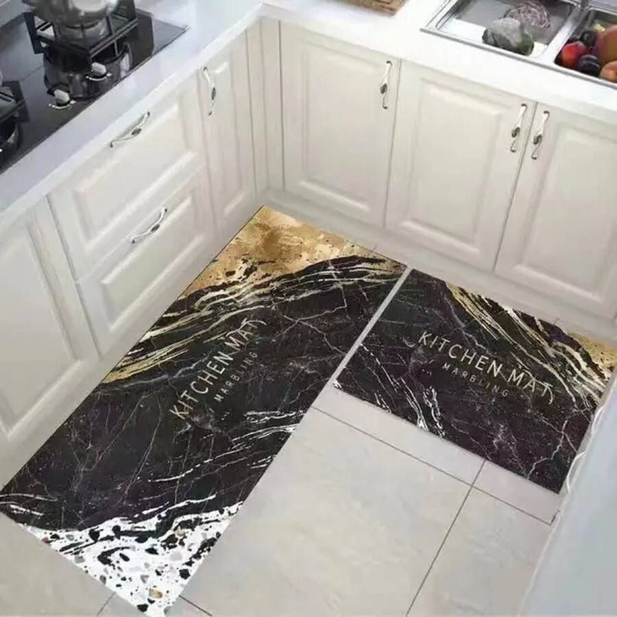 Keukenloper keuken tapijt 65x 180 keukenmat -keukentapijt keukenloper- antislip 7mm dik -Vloerkleden Keuken Tapijt Keukenmat vloerkleed