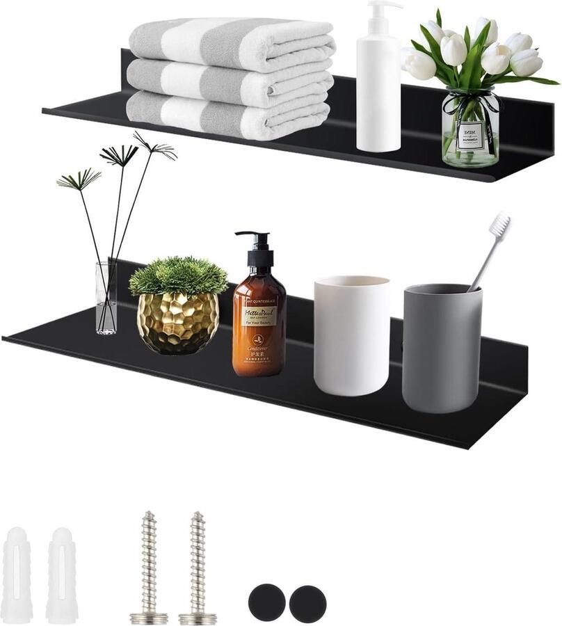 Keukenplank met 5 niveaus metalen plank staande plank in hoogte verstelbare roosterplank met pp-kunststof panelen 8 haken voor keuken woonkamer draagvermogen tot 100 kg zwart lgr115b01