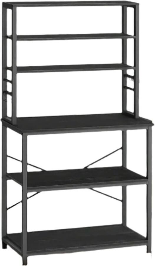 Kitchen Shelf Standing Shelf Microwave Shelf Space-Saving 40 x 80 x 167 cm