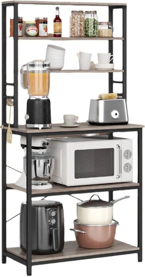 Keukenplank staande plank magnetronplank ruimtebesparende oplossing 40 x 80 x 167 cm