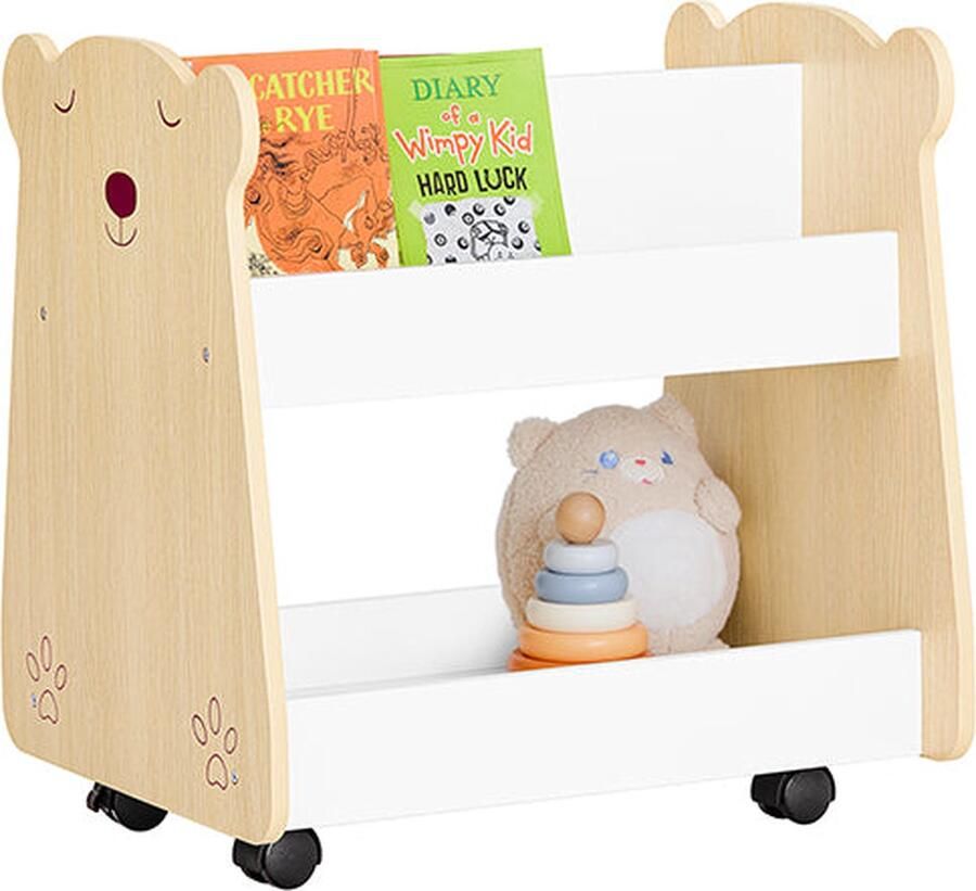 Rootz Living Rootz Kids Kast met 3 compartimenten Speelgoedopslagorganisator MDF-materiaal 50 cm x 53 cm x 40 cm 6 3 kg 15 kg laadvermogen