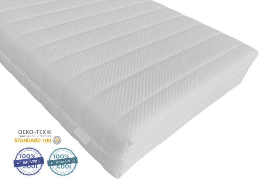 Kinder Matras Lily 55x110 Koudschuim HR45 16cm Dik Afritsbaar Anti Allergie