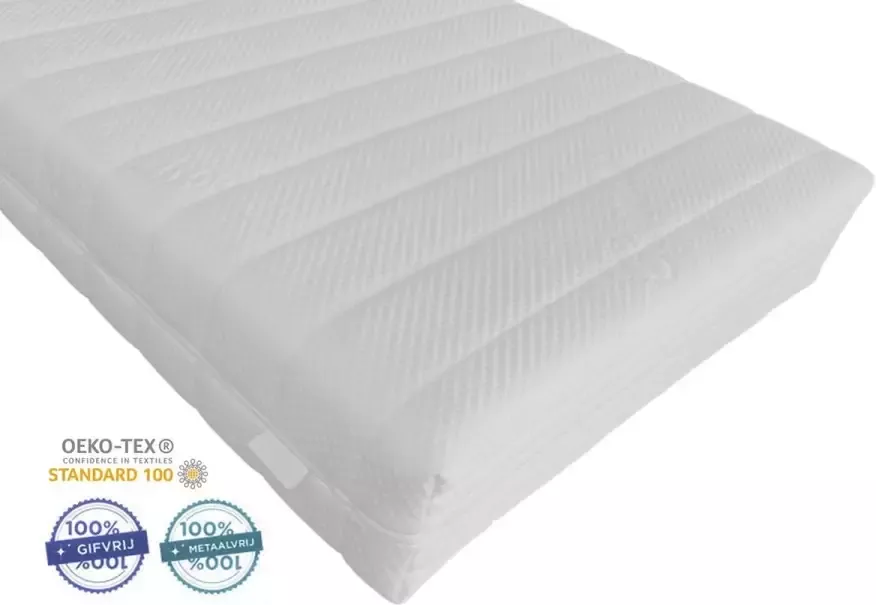 Kinder Matras Lily 70x190 Koudschuim HR45 16cm Dik Afritsbaar Anti Allergie