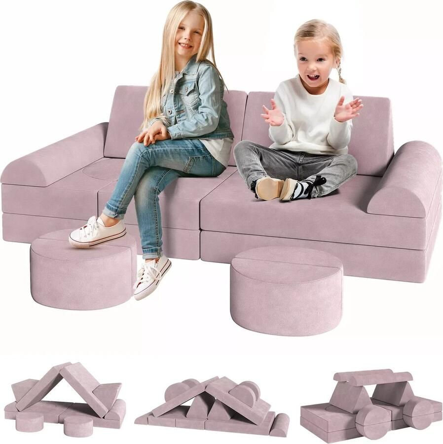 Kinder Speelbank speelbank kinderkamer kinderspeelbank modulaire speelbank voor kinderen Orginele Play Sofa Speelblokken Speelbank Schuim Vloerkussens